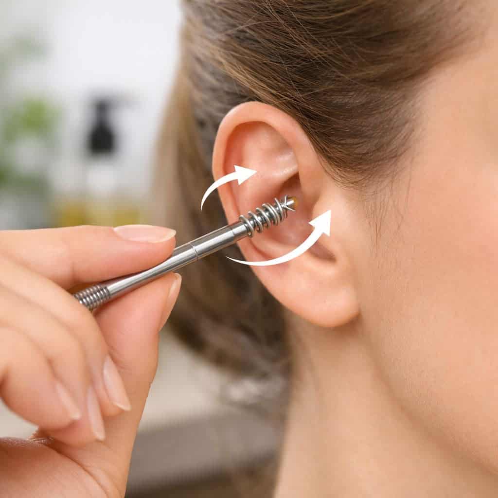 🧼 Ear Wax Cleaning Kit – 2 PCS Stainless Steel Tools