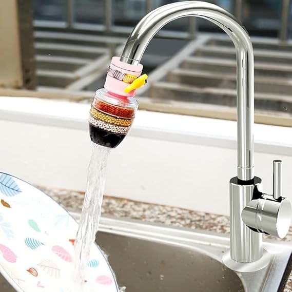 Carbon Faucet Water Filter – 6 Layer Universal Tap