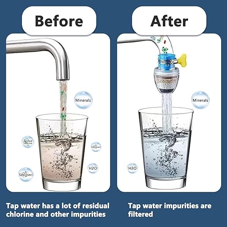 Carbon Faucet Water Filter – 6 Layer Universal Tap