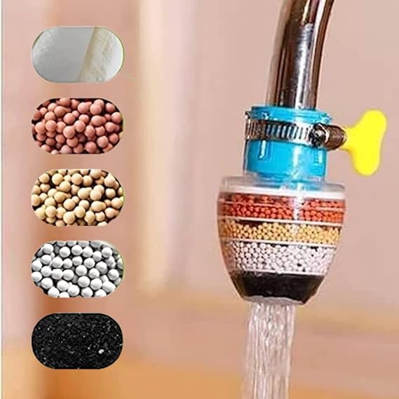 Carbon Faucet Water Filter – 6 Layer Universal Tap