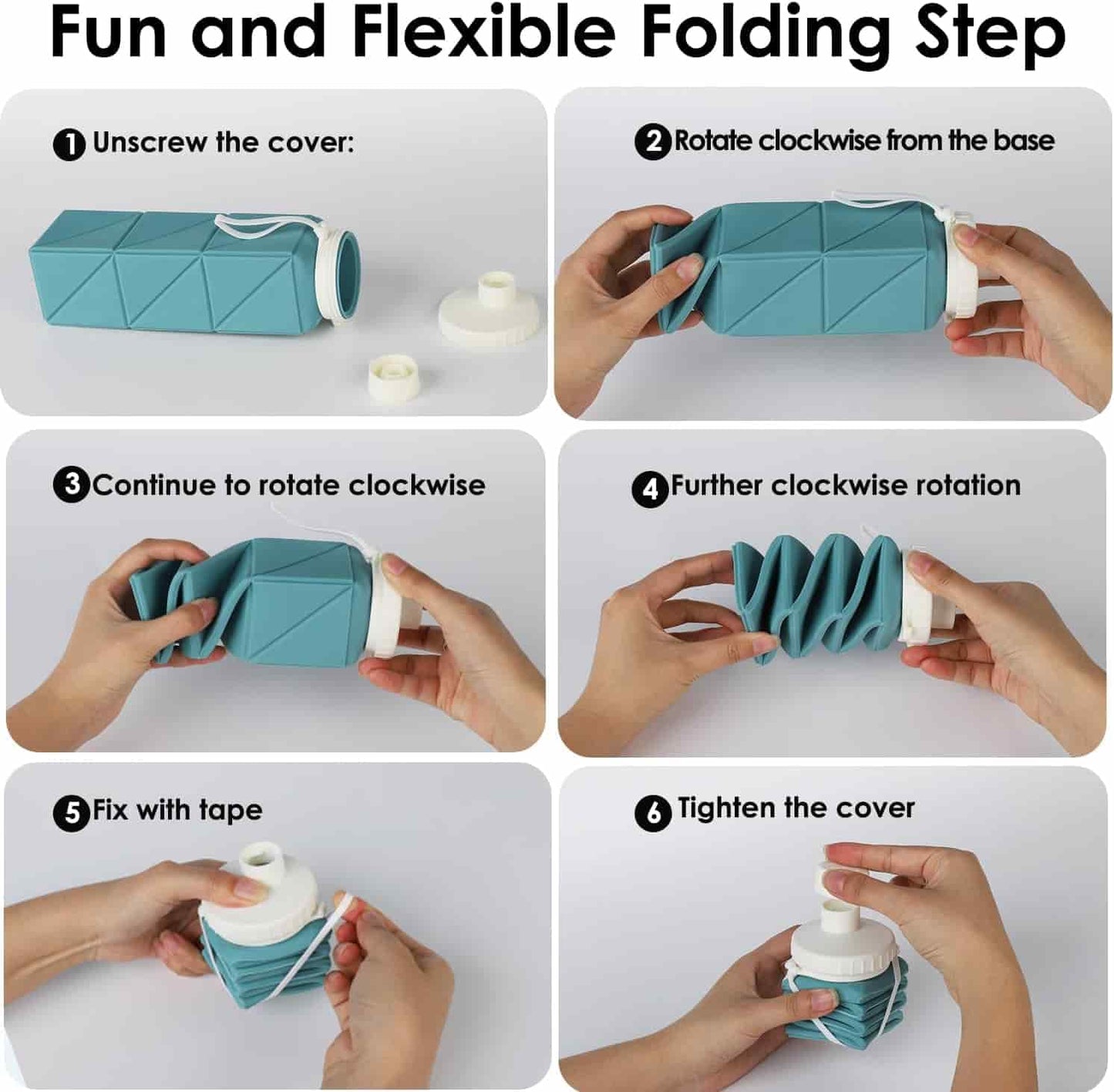 Foldable Silicone Water Bottle
