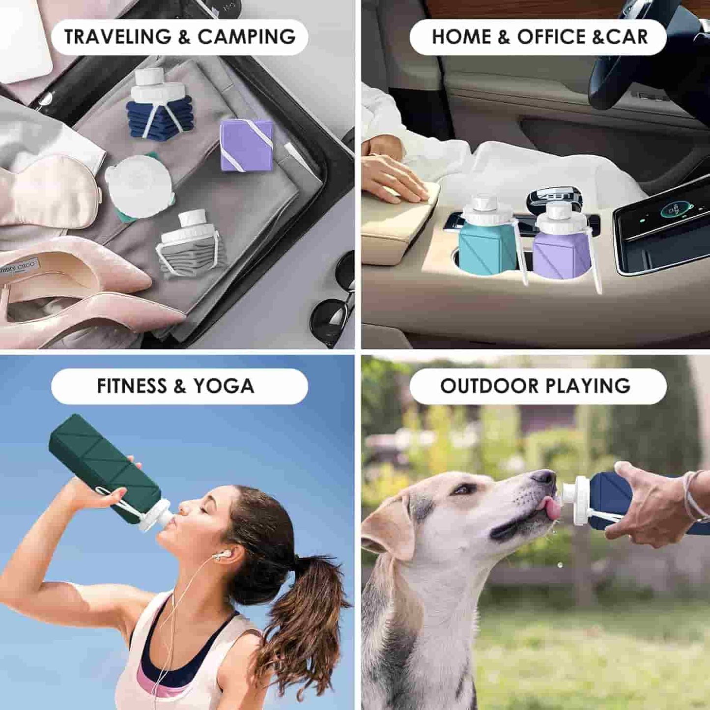 Foldable Silicone Water Bottle