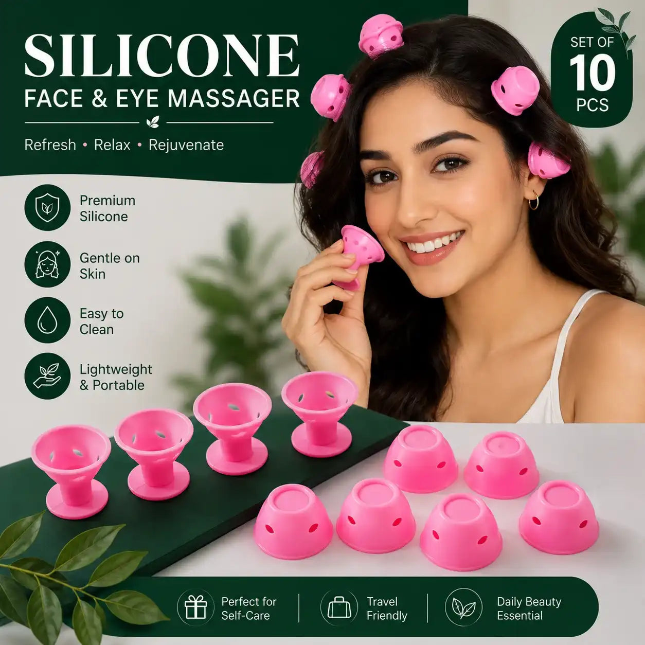 Magic Hair Curlers Set (Pack of 10)