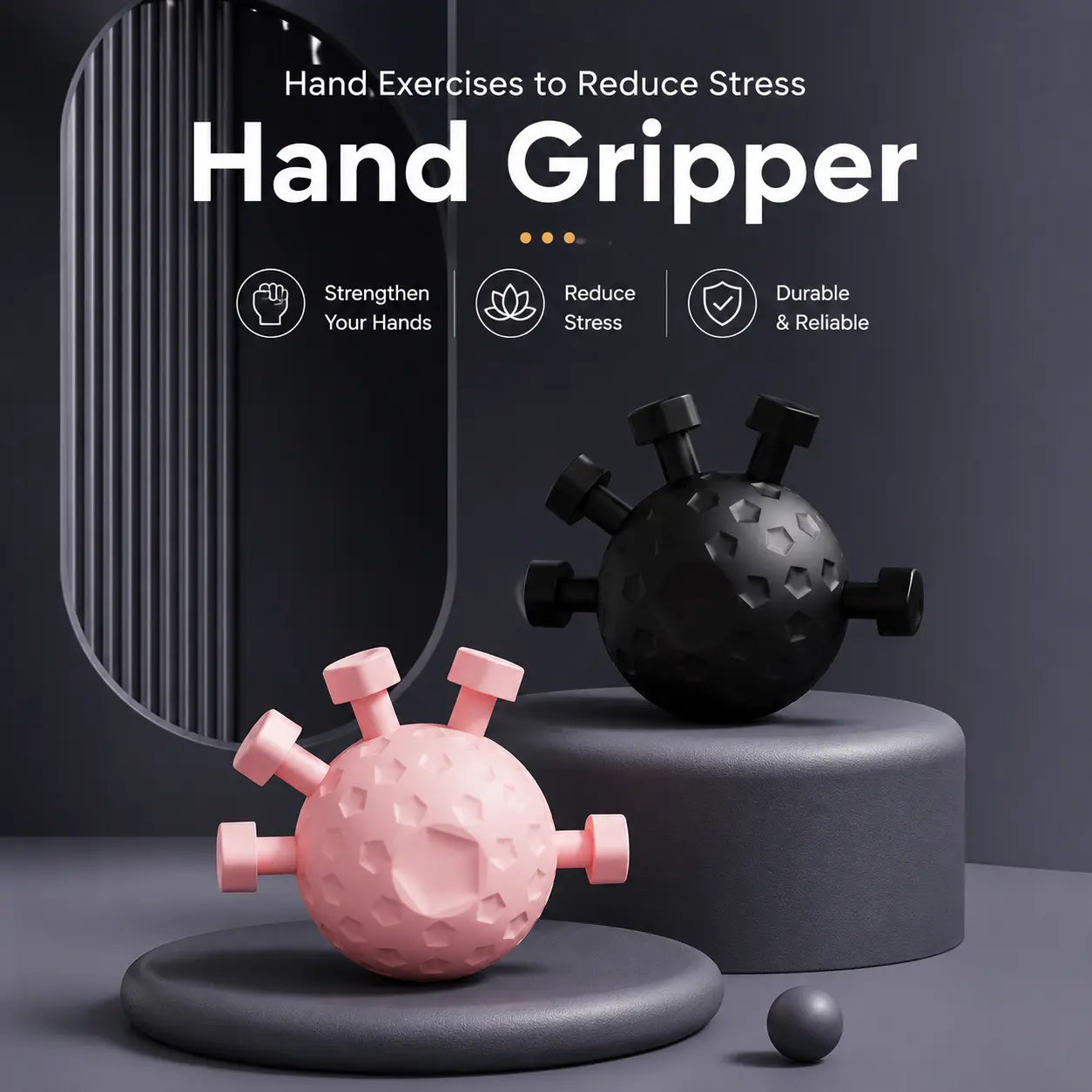 Adjustable Resistance Hand Balls Gripper