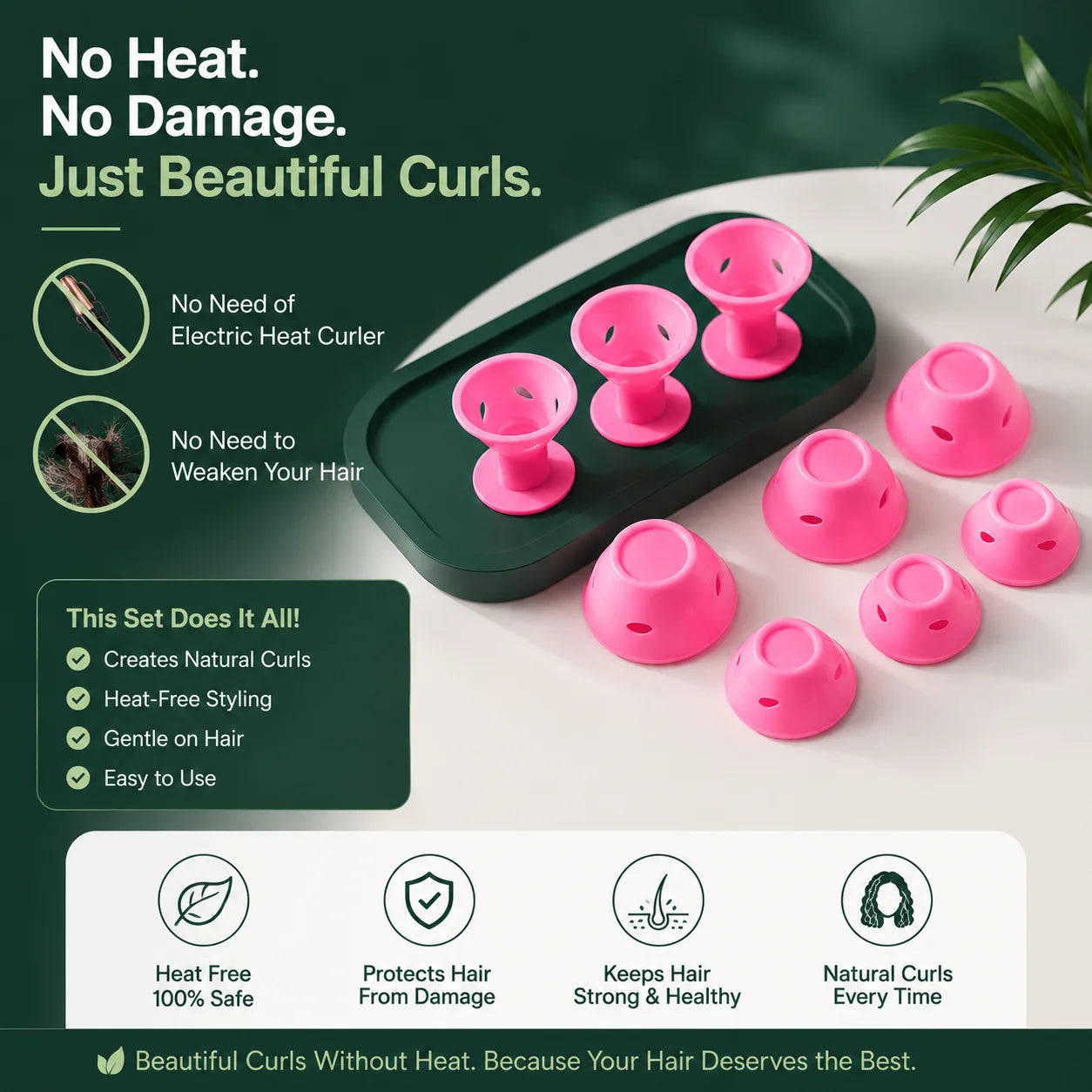 Magic Hair Curlers Set (Pack of 10)
