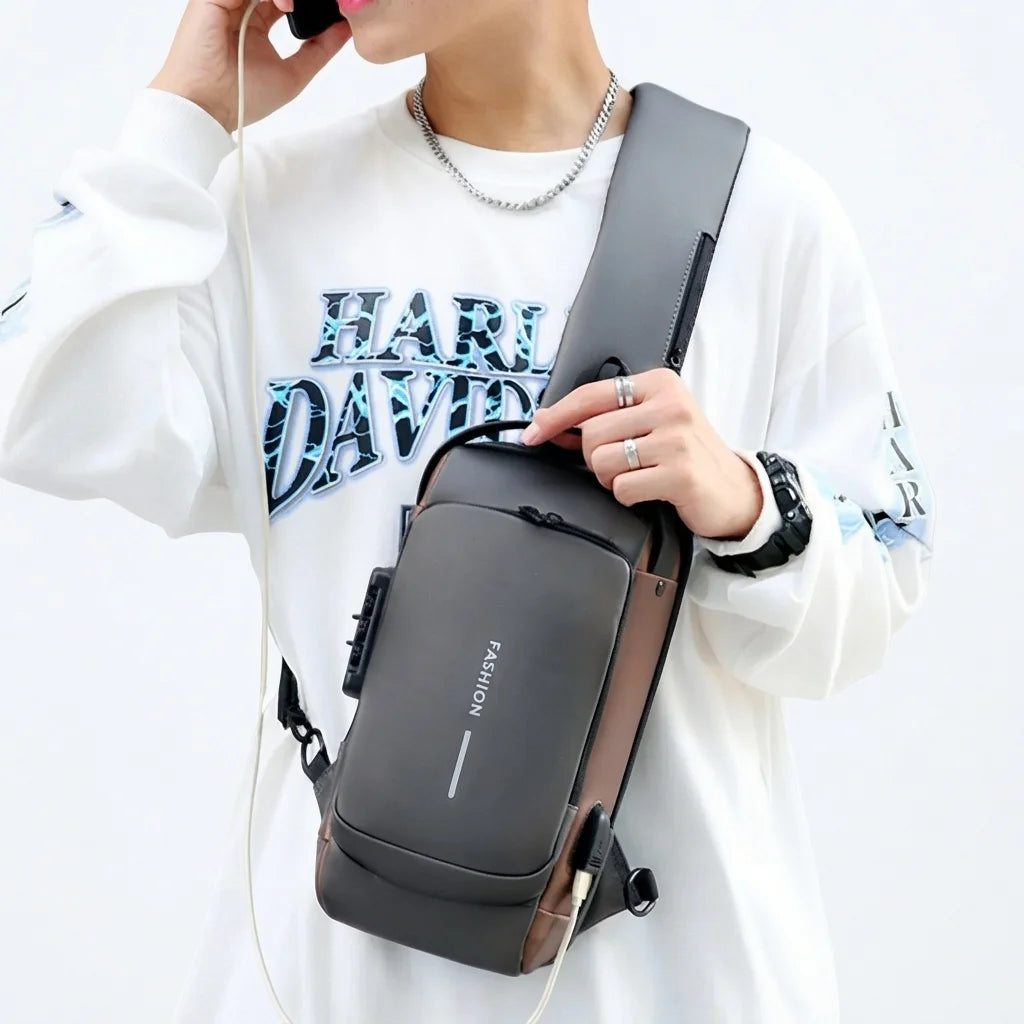 Sultaziq™ Premium Anti-Theft Crossbody Travel Backpack