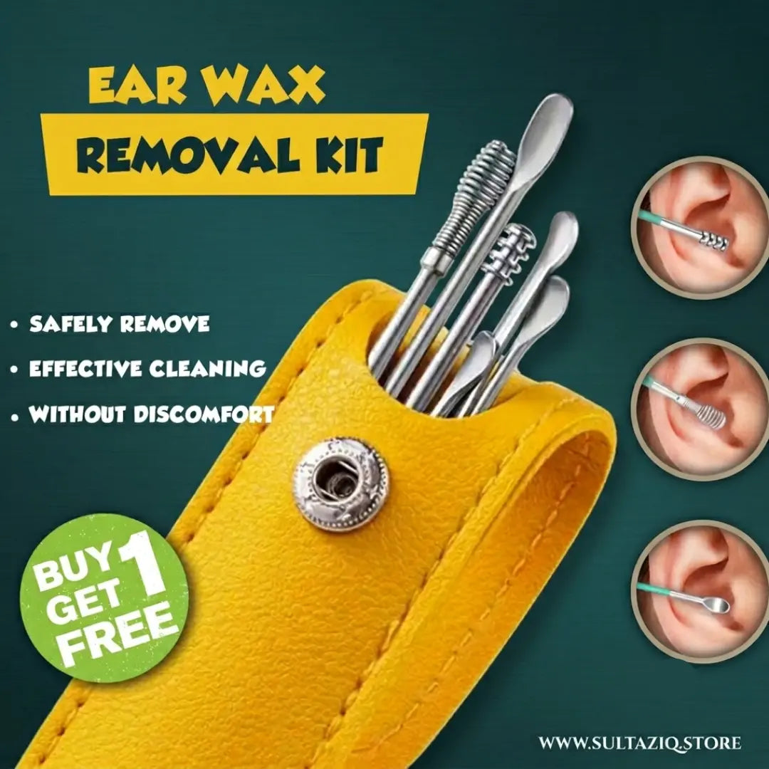 🧼 Ear Wax Cleaning Kit – 2 PCS Stainless Steel Tools