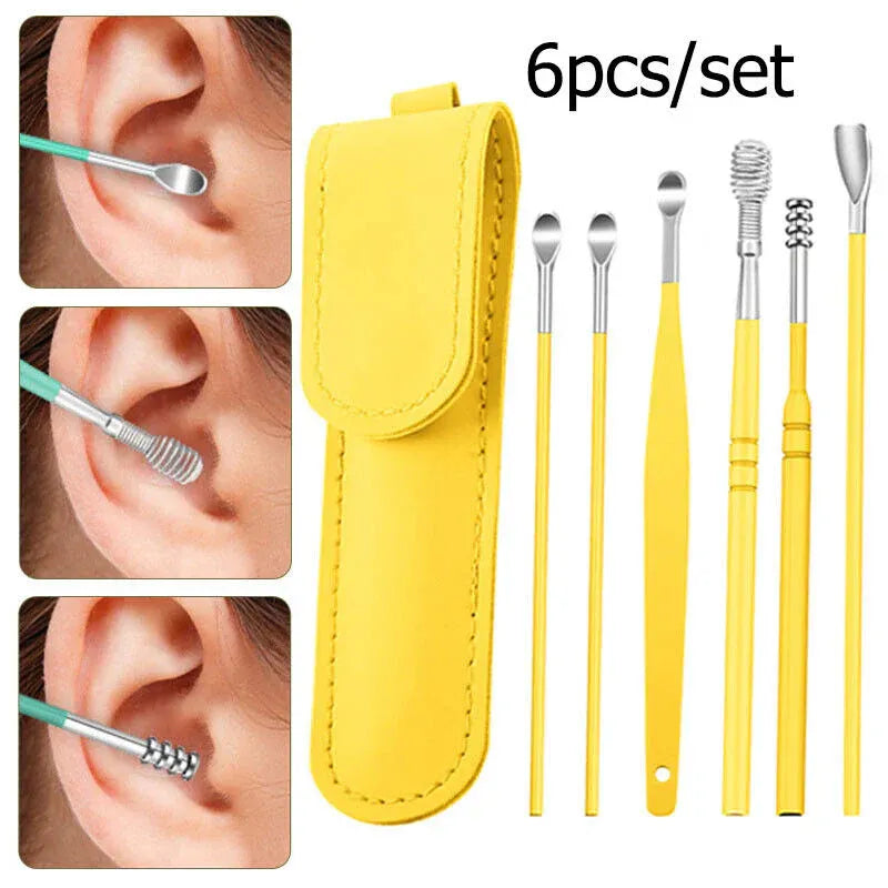 🧼 Ear Wax Cleaning Kit – 2 PCS Stainless Steel Tools