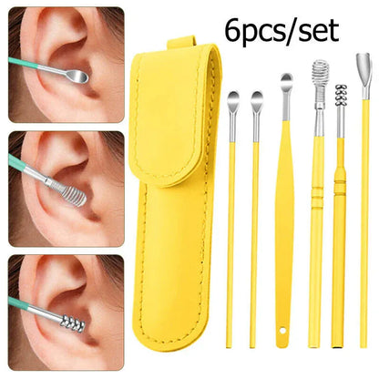 🧼 Ear Wax Cleaning Kit – 2 PCS Stainless Steel Tools