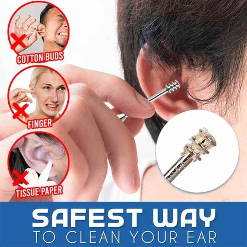 🧼 Ear Wax Cleaning Kit – 2 PCS Stainless Steel Tools